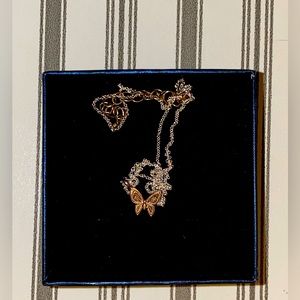 Sterling silver butterfly necklace
